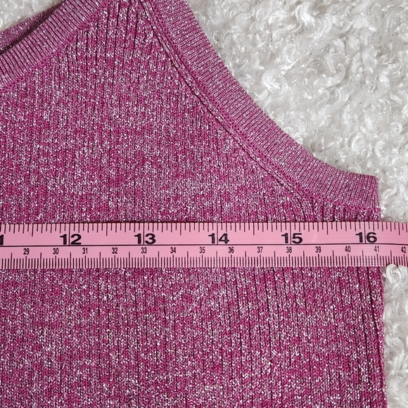 Vintage Michelle Antonelli Nitted Pink Sleeveless Camisole. - Picture 6 of 16